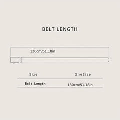 Men's Leather Belt Buckle for Business Pants