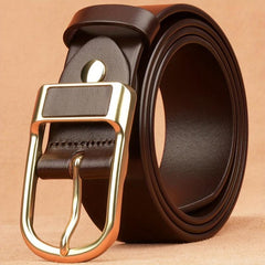 Men's Leather Belt Buckle for Business Pants