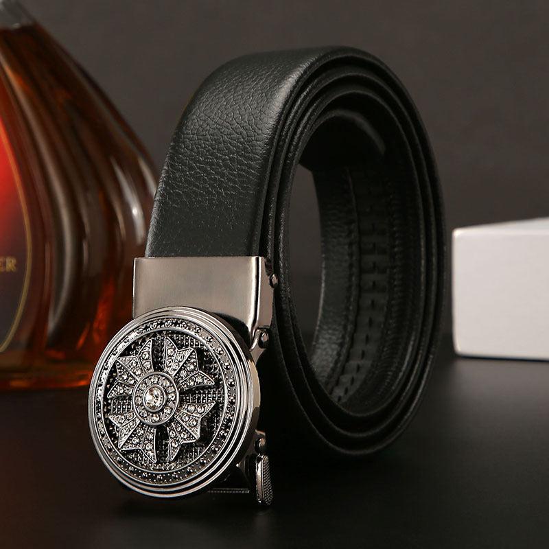 Men's Business Casual Automatic Buckle High Belt