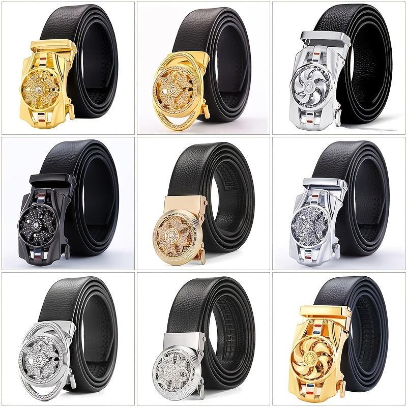 Men's Business Casual Automatic Buckle High Belt