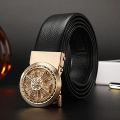 Men's Business Casual Automatic Buckle High Belt
