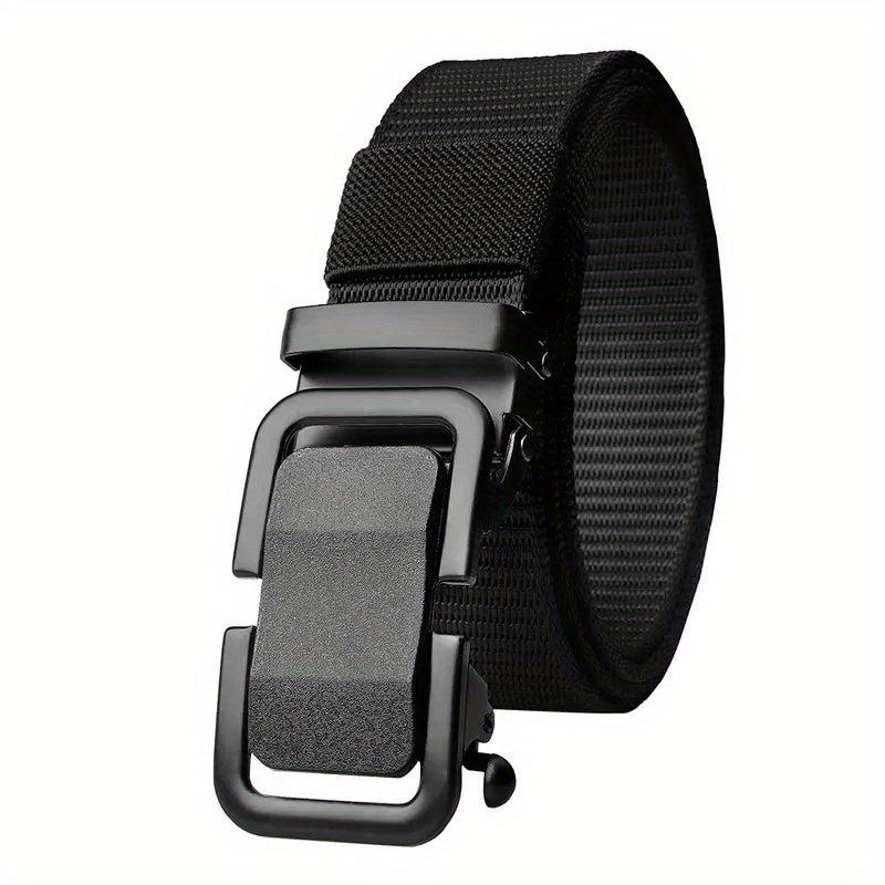 Men's Canvas Belt with Automatic Buckle for Outdoor Work