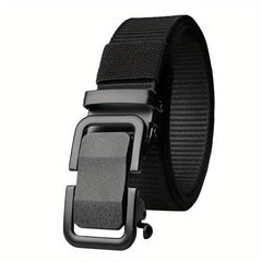 Men's Canvas Belt with Automatic Buckle for Outdoor Work