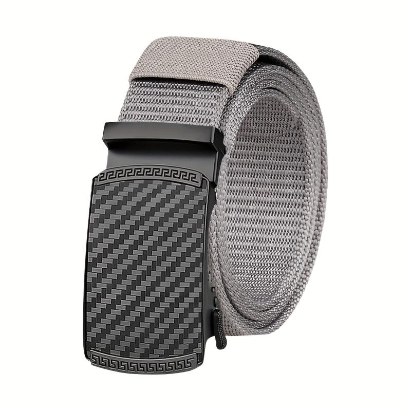 Men's Canvas Belt Automatic Buckle Belt Casual Jeans Belt