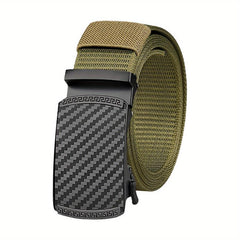 Men's Canvas Belt Automatic Buckle Belt Casual Jeans Belt