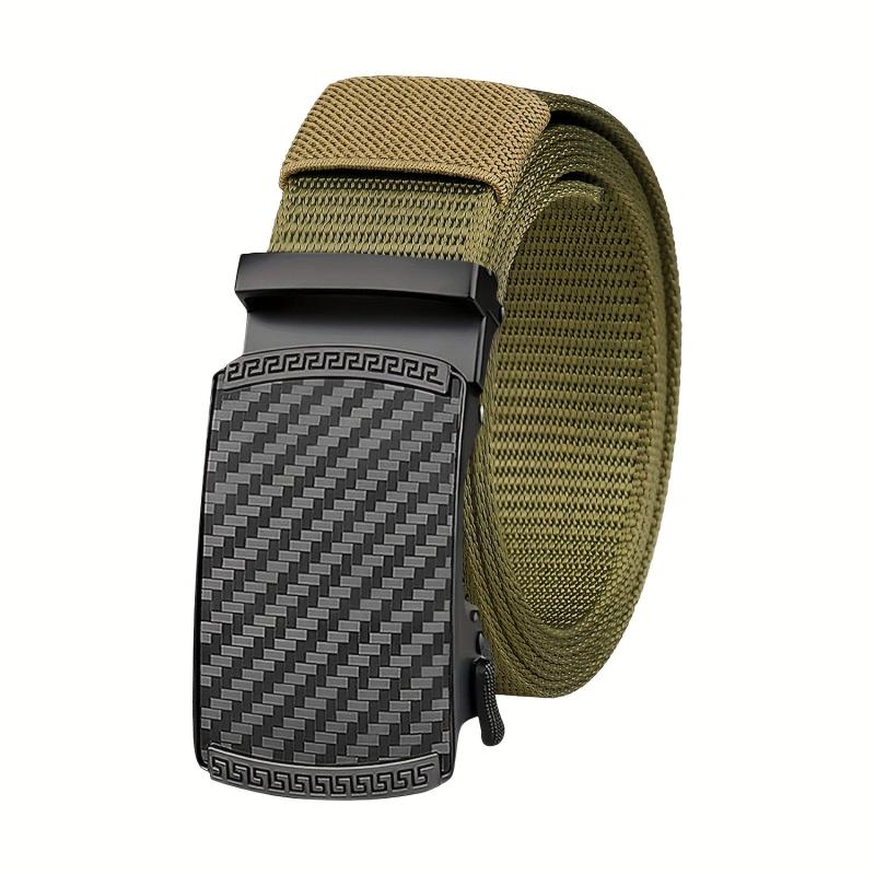 Men's Canvas Belt Automatic Buckle Belt Casual Jeans Belt