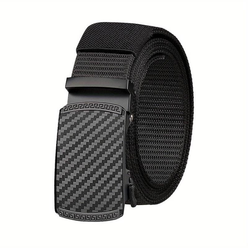 Men's Canvas Belt Automatic Buckle Belt Casual Jeans Belt