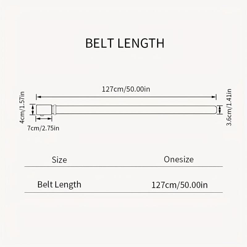 Men's Stripe Pattern Nylon Webbing Belt with Auto Slip Buckle