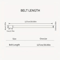 Men's Stripe Pattern Nylon Webbing Belt with Auto Slip Buckle