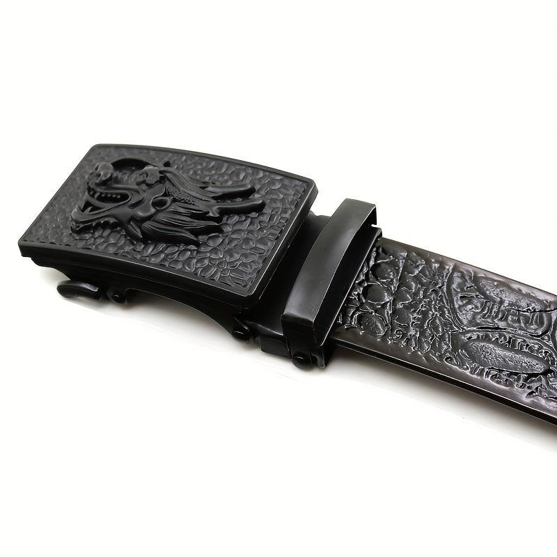 Automatic Slider Dragon Buckle Belt for Men