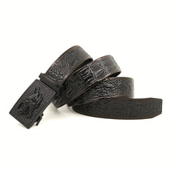 Automatic Slider Dragon Buckle Belt for Men