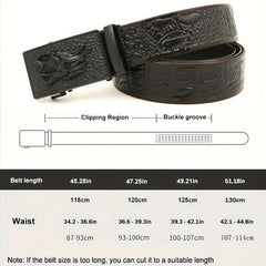 Automatic Slider Dragon Buckle Belt for Men