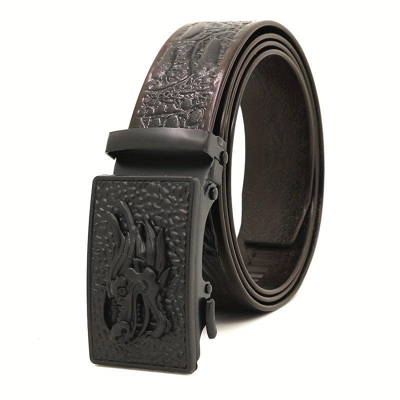 Automatic Slider Dragon Buckle Belt for Men