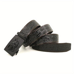 Automatic Slider Dragon Buckle Belt for Men