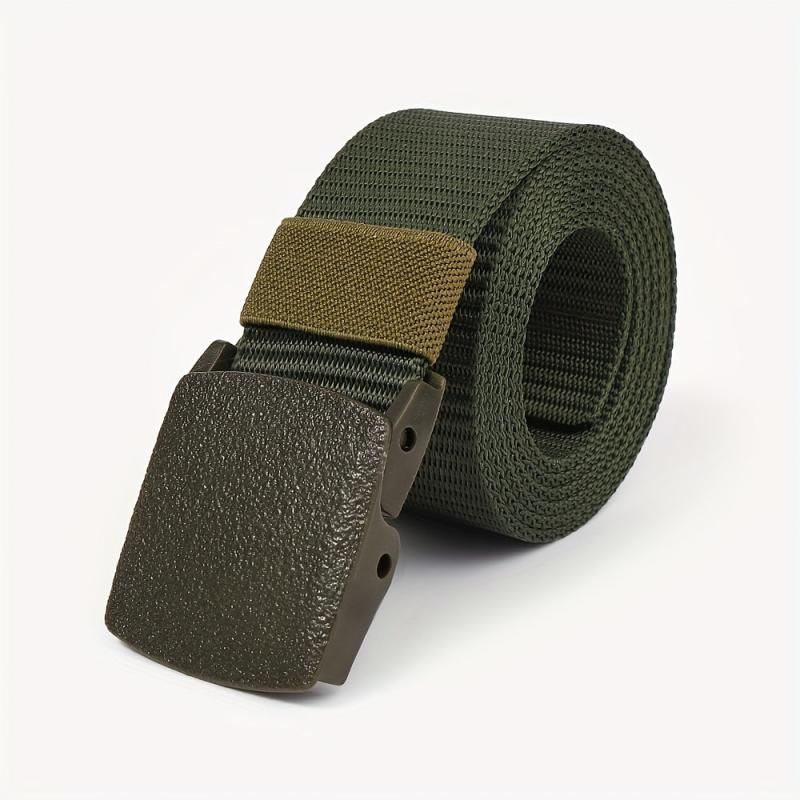 1pc Durable Nylon Belt for Men DIY Cutting Military Tactical Non Metal Belt