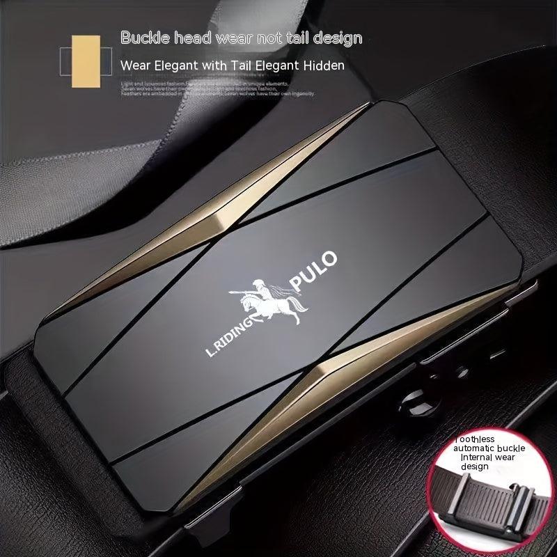 Men's Auto Buckle PU Leather Belt, Holiday Birthday