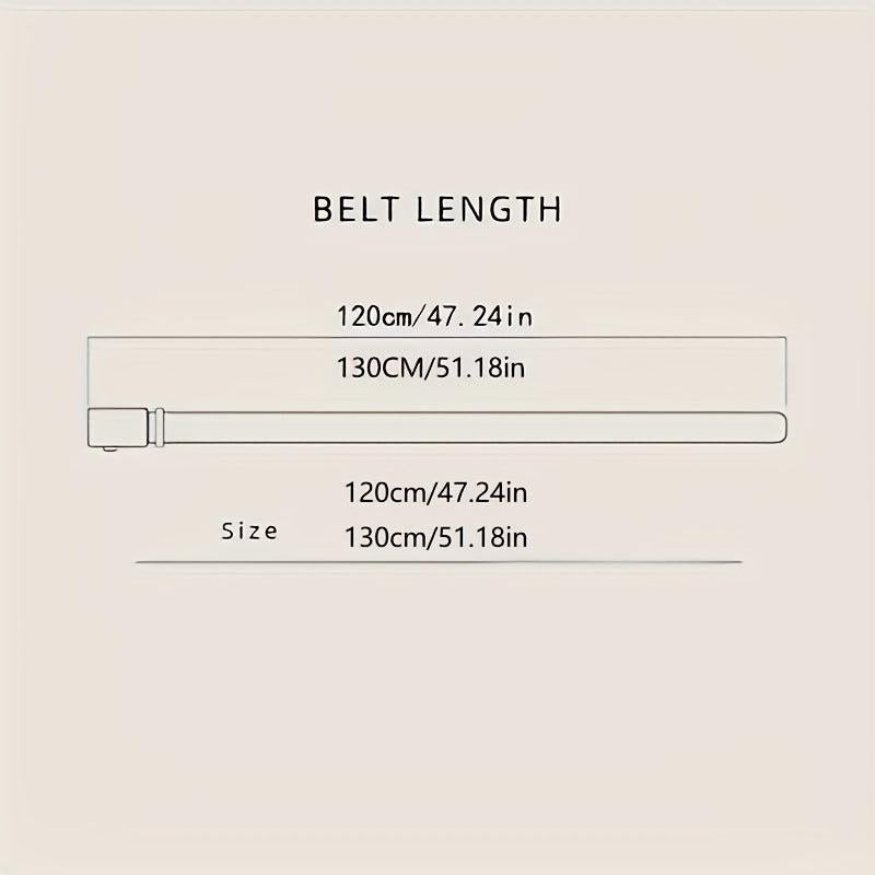 Men's Auto Buckle PU Leather Belt, Holiday Birthday