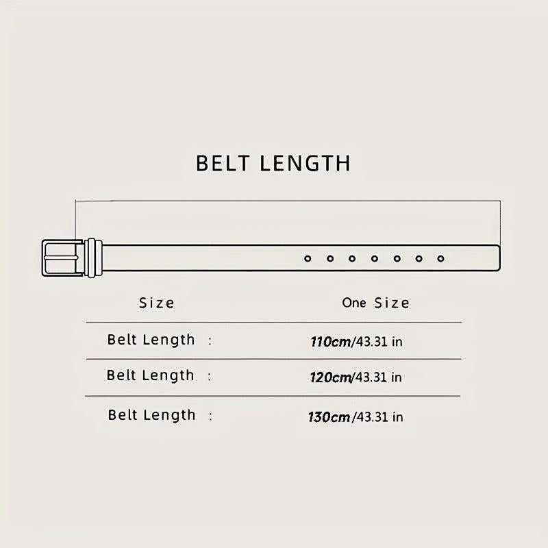 Men's Leather Belt Automatic Buckle Business Waist Strap