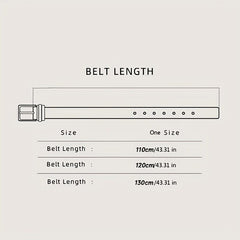 Men's Leather Belt Automatic Buckle Business Waist Strap