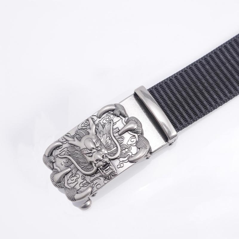 Men's Nylon Automatic Buckle Belt for Casual & Business Wear