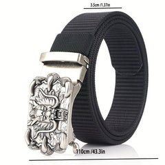 Men's Nylon Automatic Buckle Belt for Casual & Business Wear