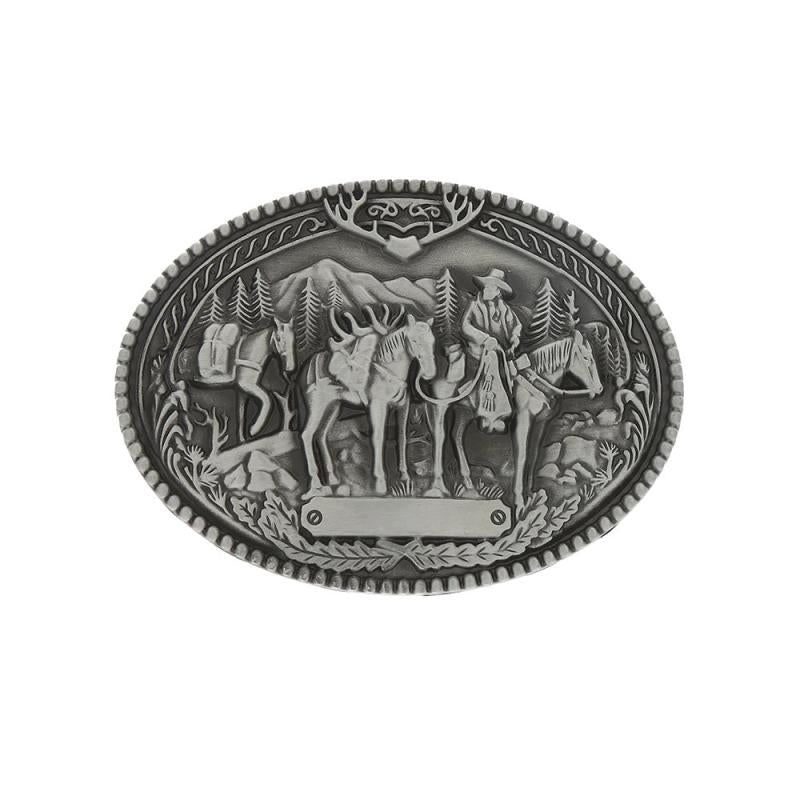 Western Denim Men's Belt Buckle Riding Casual