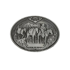 Western Denim Men's Belt Buckle Riding Casual