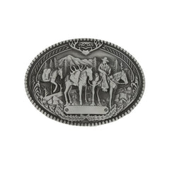 Western Denim Men's Belt Buckle Riding Casual
