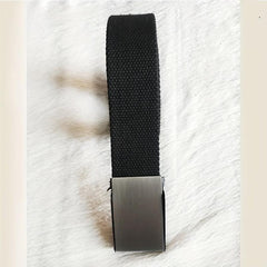 Men's Automatic Buckle Tape Belt Canvas Tactical Belt