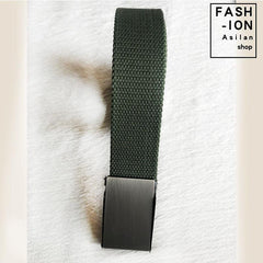 Men's Automatic Buckle Tape Belt Canvas Tactical Belt