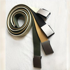 Men's Automatic Buckle Tape Belt Canvas Tactical Belt