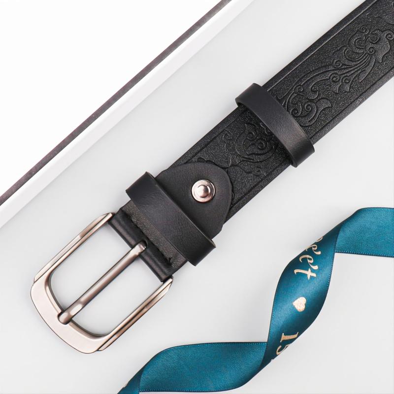 Vintage Phoenix Tail Embossed Men's Belt