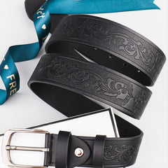 Vintage Phoenix Tail Embossed Men's Belt