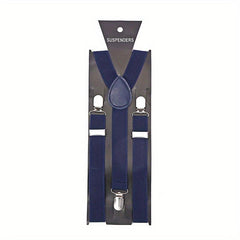 Men's Elastic Suspenders With 3 Clips High Elasticity