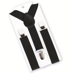 Men's Elastic Suspenders With 3 Clips High Elasticity