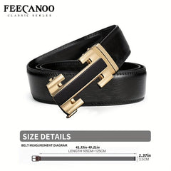 Men's Automatic Buckle Leather Belt Casual All match Pants Belt