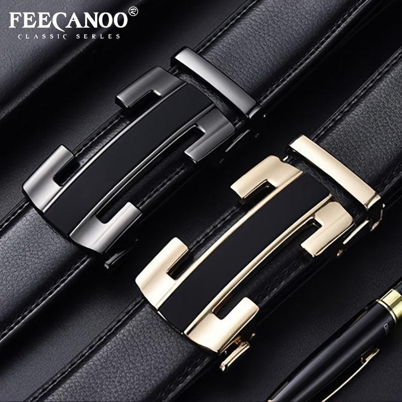 Men's Automatic Buckle Leather Belt Casual All match Pants Belt