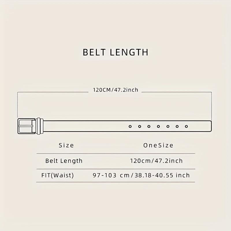 Vintage Pattern Buckle PU Leather Belt For Men