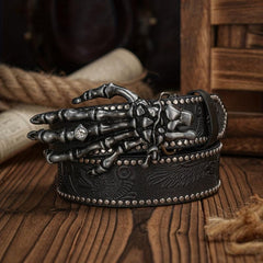 Vintage Pattern Buckle PU Leather Belt For Men