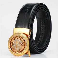 Men's Faux Diamond Letter Automatic Belt