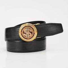Men's Faux Diamond Letter Automatic Belt