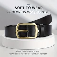 Men's Casual PU Leather Belt for Jeans & Pants