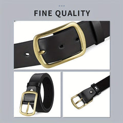 Men's Casual PU Leather Belt for Jeans & Pants