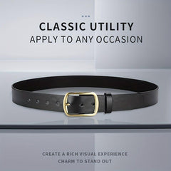 Men's Casual PU Leather Belt for Jeans & Pants