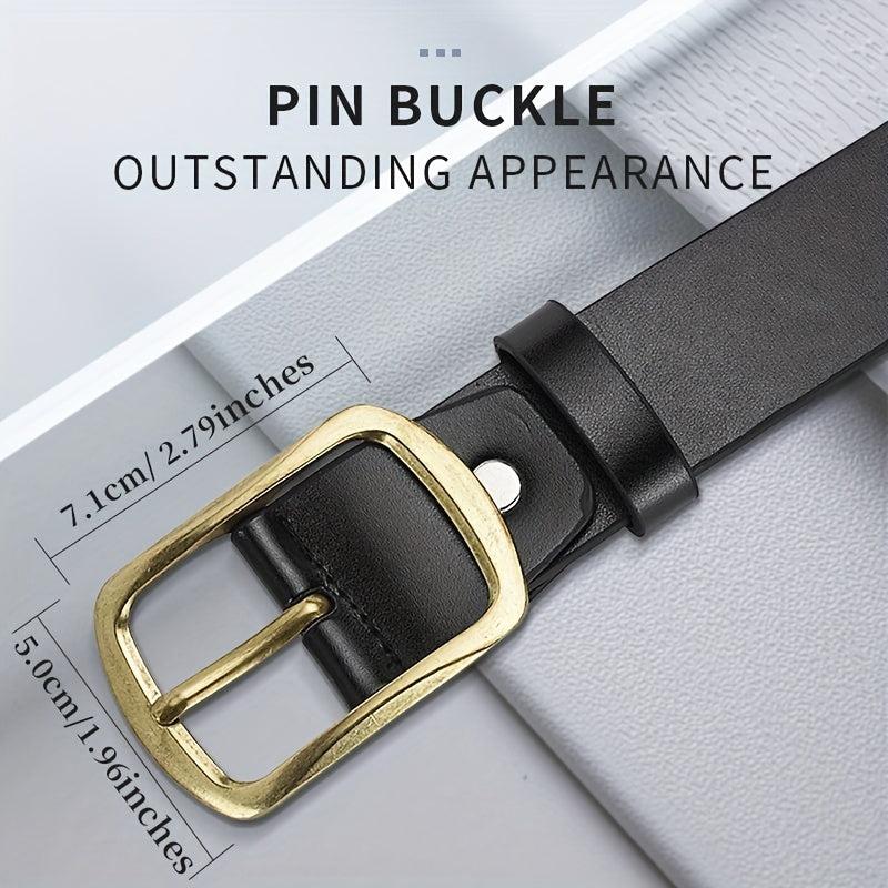 Men's Casual PU Leather Belt for Jeans & Pants