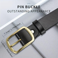 Men's Casual PU Leather Belt for Jeans & Pants