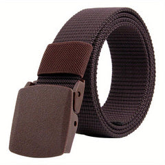 24Inch Men's Canvas Belt Outdoor Tactical Nylon Adjustable