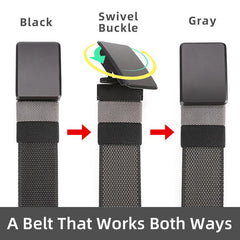 Rotatable Swivel Buckle Tactical Nylon Belt for Jeans Pants