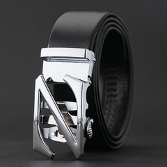 Automatic Buckle Belt Casual Men's Business Leather Belts