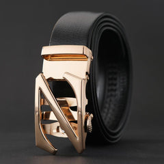 Automatic Buckle Belt Casual Men's Business Leather Belts